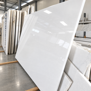Losas de Mármol Blanco Cristalino con Vetas Grises, Baldosas Pulimentadas de 40x40 para Uso en Interiores, Baños, Cocinas, Hospitales, Paredes y Pisos - Product Image 6