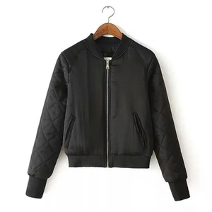 เสื้อกันลมสตรีทแวร์,เสื้อแจ็คเก็ตผู้หญิงส่งโรงงานเสื้อบอมเบอร์แจ็คเก็ต - Product Image 2