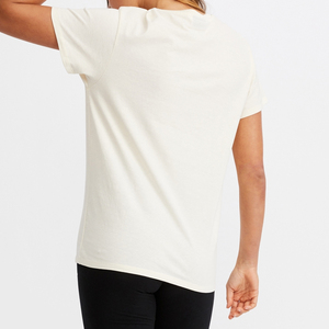 เสื้อยืดผ้าฝ้าย100% สำหรับผู้หญิง,เสื้อยืดไม่มีลายคุณภาพสูงเสื้อยืดขนาดใหญ่น้ำหนักเบาเสื้อยืดพิมพ์ลายแบบกำหนดเอง - Product Image 5