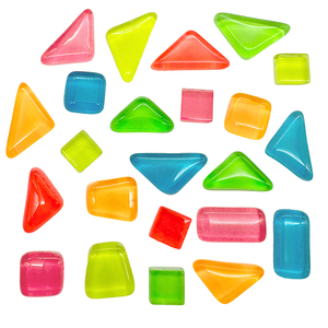 Mosaïque artisanale PLOMA personnalisée 9-24 mm 200g, couleurs mélangées irrégulières, effet lumineux moderne dans le noir, résistante à l'eau, pour bricolage, sous-verres et décoration intérieure - Product Image 6