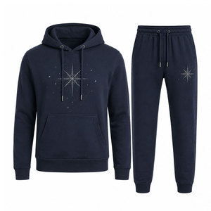 Conjunto Deportivo con Pedrería para Hombre, Tela Ligera y Suave, Ideal para un Estilo de Vida Informal y Actividades al Aire Libre - Product Image 1