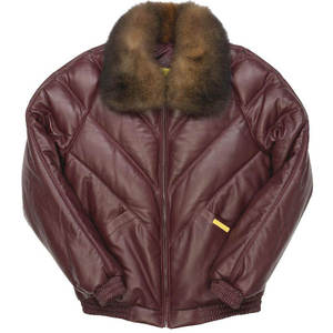 High Street Genuine <b>Leather</b> <b>Jacket</b> <b>Brown</b> Casual Stylish Warm Waterproof Breathable Eco-Friendly Outerwear for Biker Streetwear - Product Image 1