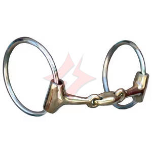 Haute qualité Korsteel fer articulé Eggbutt Snaffle Bit culottes en acier inoxydable Durable Western Dutch Gag Bit allemand argent - Product Image 1