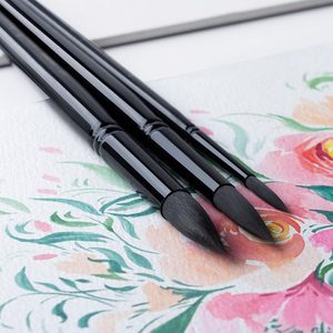 Bview Art 10pcs ensemble de pinceaux aquarelle naturelle professionnel pour aquarelle encre acrylique <span class=keywords><strong>Gouache</strong></span> Tempera - Product Image 3