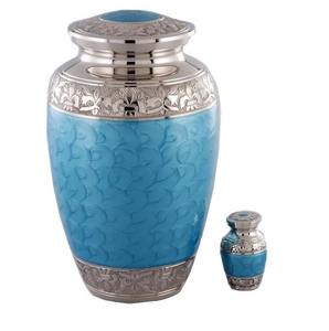 Unique Gift pink and silver butterfly Aluminum Cremation Urn for Human Ashes Bulk Order Custom <b>Engraved</b> Memorial Urn Silver - Product Image 2