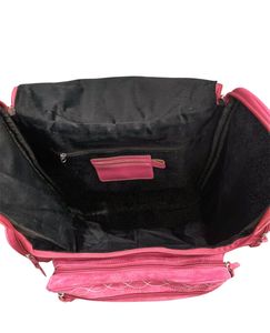 Nouveau best-seller Sac à dos en cuir véritable rose pour couches en daim tendance occidentale faite à la main Produits de qualité supérieure - Product Image 5