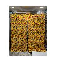 Rideau en tissu velours indien isolant toutes saisons, motif géométrique Vulva, ensemble de 2 panneaux, draperie murale bohème, décoration de porte et fenêtre