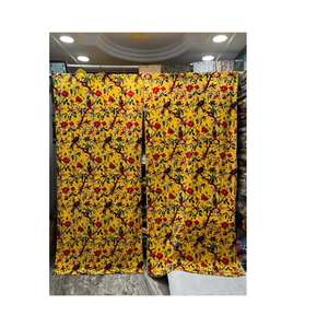 Indian Velvet Fabric Insulated All-Season Vulva Mandala Tapestry Curtain 2 <b>Panels</b> Set Bohemian Wall Drapery Door Decor Window - Product Image 1