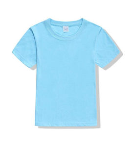 Camiseta lisa en blanco de alta calidad, Camiseta de algodón 100% con estampado de logotipo personalizado, Camiseta estampada de talla grande para hombre para niños - Product Image 1