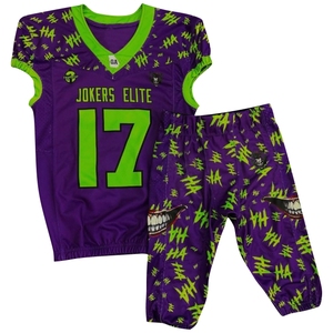 Uniforme de football pour jeunes personnalisé en sergé avec appliques jaune brillant, maillot de football américain sublimé - Product Image 6