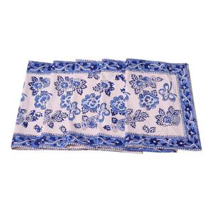 Tapis de salle à manger décoratifs de couleur rose bébé avec aspect Kalamkari biodégradable gamme budgétaire coton flammé 100% matériau brodé - Product Image 5