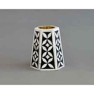 Candelabros de Metal de diseño marroquí personalizado de alta calidad hechos a mano, la mejor vajilla de Color con incrustaciones de hueso para decoración del hogar, precio al por mayor - Product Image 2