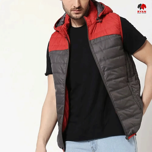 Chaleco Acolchado Sin Mangas para Hombre, Estilo Urbano, Resistente a la Intemperie, Diseño OEM, Marca Ryan Pro Gear - Product Image 3