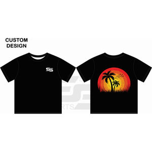 Haute qualité 240gsm homme t-shirt surdimensionné t-shirts unisexe poids lourd t-shirt bio 100% coton personnalisé sonnerie T-shirts pour hommes - Product Image 4