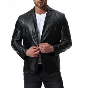Automne nouvelle tendance veste en cuir PU britannique grande taille en cuir veste de costume décontracté - Product Image 2