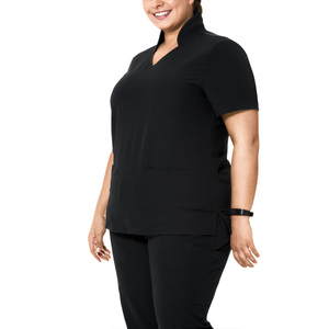 Uniformes Médicos Personalizados al por Mayor Directo de Fábrica, con Logotipo Personalizado, de Spandex/Poliéster, Cuello Multiusos, Tallas Grandes - Product Image 3