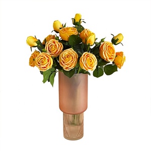 Nuovi Arrivi: Rose Artificiali Realistiche da 69 cm, 3 Fiori Rotondi, Decorazione per Matrimoni, <span class=keywords><strong>Rosa</strong></span> Bianca Finta - Product Image 5