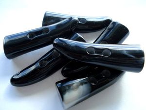 Cierre de Cuerno Real para Chaquetas - Hecho a Mano, Duradero, Arte Popular Pulido - Product Image 3