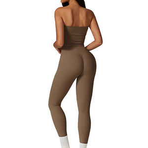 Custom High Quality Piece Fitness Clothing Sportswear Gym <b>Leggings</b> Activewear Sports Shorts Bra <b>Women</b> Workout Yoga Wear Sets - Product Image 2