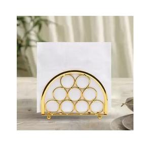 Porte-mouchoirs Design de luxe en métal noir fini utilisation pour hôtel vaisselle porte-mouchoirs prix de gros - Product Image 2