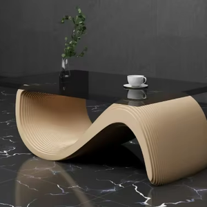 Kalatri Unique Paramétrique De Luxe Moderne Personnalisé Table Basse Amovible Caractéristique Léger Lavable Intérieur Décor À La Maison Déclaration - Product Image 1