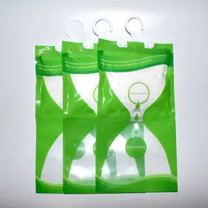 Bolsas de deshumidificador absorbentes de humedad, accesorio colgante personalizado, embalaje de 100G para armario y hogar