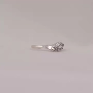 แหวนเพชรเคลือบทอง14K แบบคลาสสิกแหวนฝังเพชรแบบโซลิแทร์สำหรับ1.5กะรัตหรูหราในแล็บ - Product Image 5