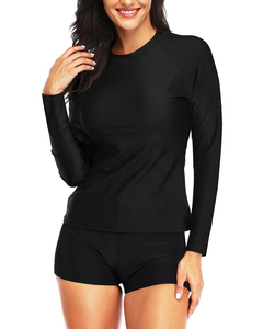 Traje de Baño de Manga Larga de Spandex Personalizado OEM para Mujer, Protección UV, Ecológico, Transpirable, con Logotipo Personalizado y OEM - Product Image 5