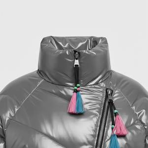 Nouvelle Veste Puffer Homme Haute Qualité Argent Brillant à Capuche Style Streetwear Tendance – Vente Flash - Product Image 3