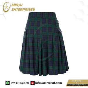 Kilt écossais pour hommes de haute qualité nouveau design traditionnel Highland Tartan Kilt utilitaire fournisseur en gros - Product Image 3