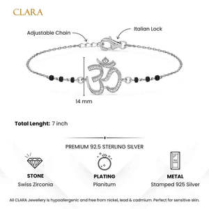 Compre Pulseras Mangalsutra de Plata Pura con Cuentas Finas, Regalo para Esposas - Product Image 5