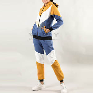 2023 100% algodón Tech Fleece mujer chándal liso de dos piezas chándal para damas - Product Image 2