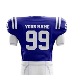 Derniers uniformes de football américain à manches courtes pour adultes, avec logo personnalisé et plusieurs designs, tissu respirant, évacuant l'humidité, séchage rapide - Product Image 5