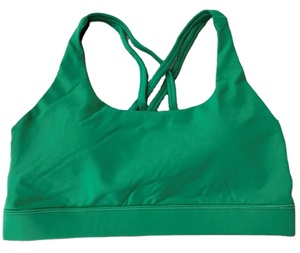 Sujetador de entrenamiento personalizado de color sólido, Sujetador deportivo de yoga, tirantes cruzados en la espalda, camisetas de gimnasio, ropa deportiva para mujer - Product Image 5