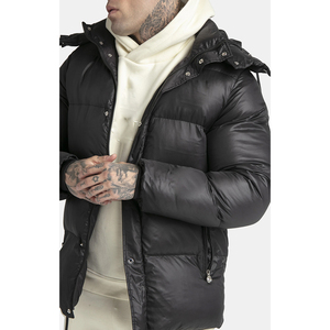 Chaqueta acolchada de lona de diseñador de alta calidad para hombre, chaqueta con capucha acolchada de invierno elegante, venta al por mayor personalizada para hombres de moda - Product Image 1
