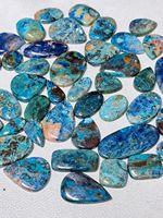 Cabochon de pierres précieuses Shattukite de qualité AAA pierre de Shattuckite en agate verte naturelle de haute qualité pour bijoux faits à la main pierres précieuses en vrac