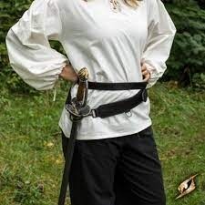 Sword-cinturones con eslingas oem Sam, cinturón marrón con ajuste de latón y cinturón de cuero - Product Image 4