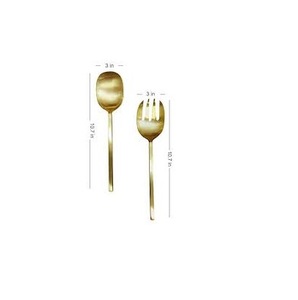 Cuillère en laiton de qualité supérieure cuillère à salade café cuillère à dessert cuillère en laiton de style moderne cuillère à dîner en laiton pour les fêtes à la maison - Product Image 5
