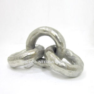 Escultura de Arte Artesanal de Lujo para Sala de Estar y Oficina, Base de Mármol con Metal de Aluminio, Forma Única, Plateada - Product Image 5