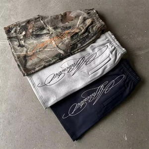 <b>Y2K</b> Oversized Hot <b>Shorts</b> for Men & Women Eco-Friendly 100% Cotton Loose Fit Streetwear with Trendy Letter Print - Product Image 6