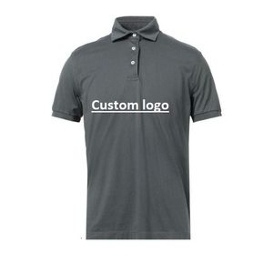 Polo de golf blanco sólido de calidad superior Logotipo de empresa de talla grande promocional Exportación a BD Impresión de logotipo de verano personalizado - Product Image 4