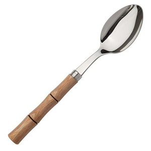 Nouveau logo personnalisé Long manche rond en bois ensemble de serveur de gâteau et de trancheuse en acier inoxydable plaqué or - Product Image 4