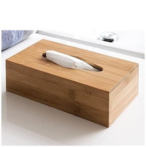 Caja de Madera para Pañuelos con Acabado Natural, Dispensador de Pañuelos Ecológico - Product Image 4
