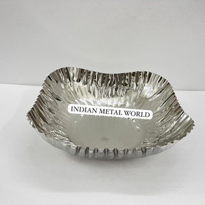 Vente chaude Moderne Décoratif Chocolat Bol De Service Prime Qualité Argent Métal Rond Chocolat Arc Hôtel Fournitures Bon Prix - Product Image 5