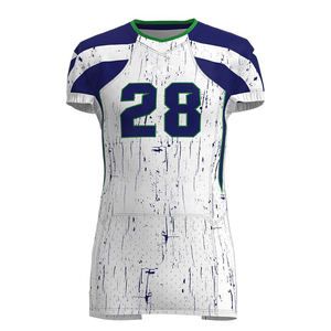 Ensemble de vêtements de football américain pour jeunes Conception à manches courtes Uniforme respirant et sain de grande valeur - Product Image 4