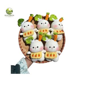 Juguetes de Peluche Hechos a Mano de Ganchillo con Forma de Sol, Luna, Estrella, Arcoíris y Nube, Muñecos Amigurumi de Algodón Suave para Bebés de 0 a 6 Meses - Product Image 3