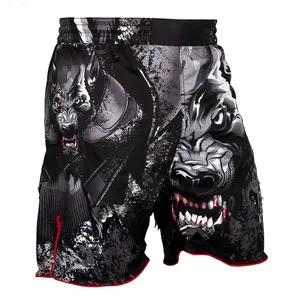 กางเกงชกมวย MMA แบบสั่งทำพิเศษสำหรับผู้ชาย เป็นมิตรกับสิ่งแวดล้อมและป้องกันรอยยับ มีทุกขนาด พร้อมโลโก้สั่งทำ อุปกรณ์ออกกำลังกายที่สมบูรณ์แบบ - Product Image 1