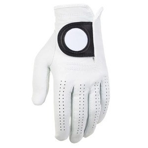 Guante de golf de cuero de alta calidad Guantes de agarre de cuero con logotipo personalizado de color puro - Product Image 6