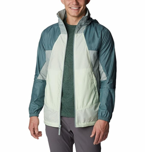 Chaqueta de nailon cortavientos en blanco a la moda personalizada al por mayor, sudaderas con capucha de poliéster para exteriores, chaquetas cortavientos de nailon con cremallera para hombre - Product Image 1