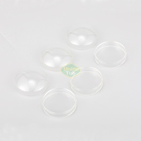Boîte en plastique transparente de petit récipient rond de qualité alimentaire de logo personnalisé pour l'emballage parfumé de thé de fleur de rose